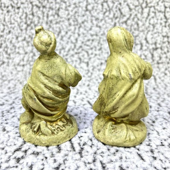 VTG Nativity Paper Mache 9 Figurine Set Baby Jesus Manger Mary Joseph Wise Men - Picture 8 of 16